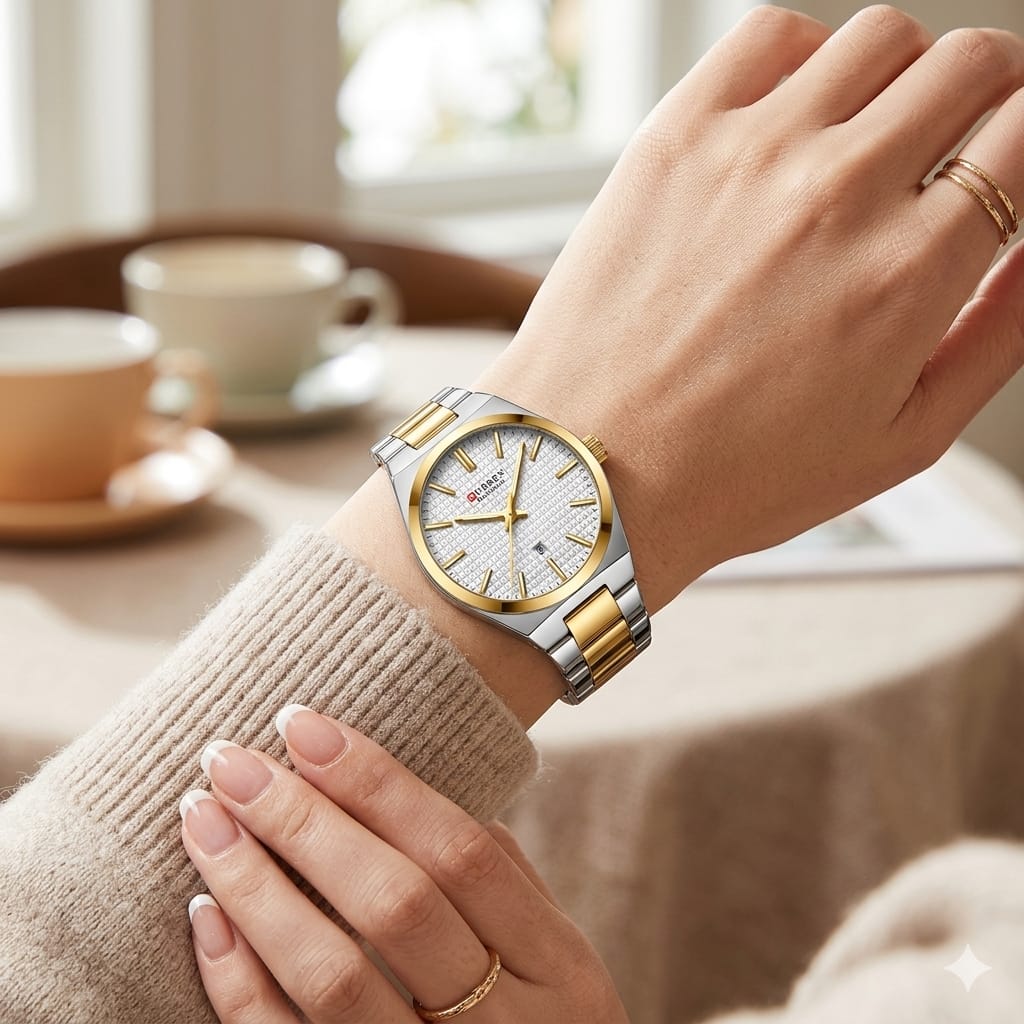 Reloj Curren de Dama  8439+ Esfero Curren+ Bolsa de Regalo