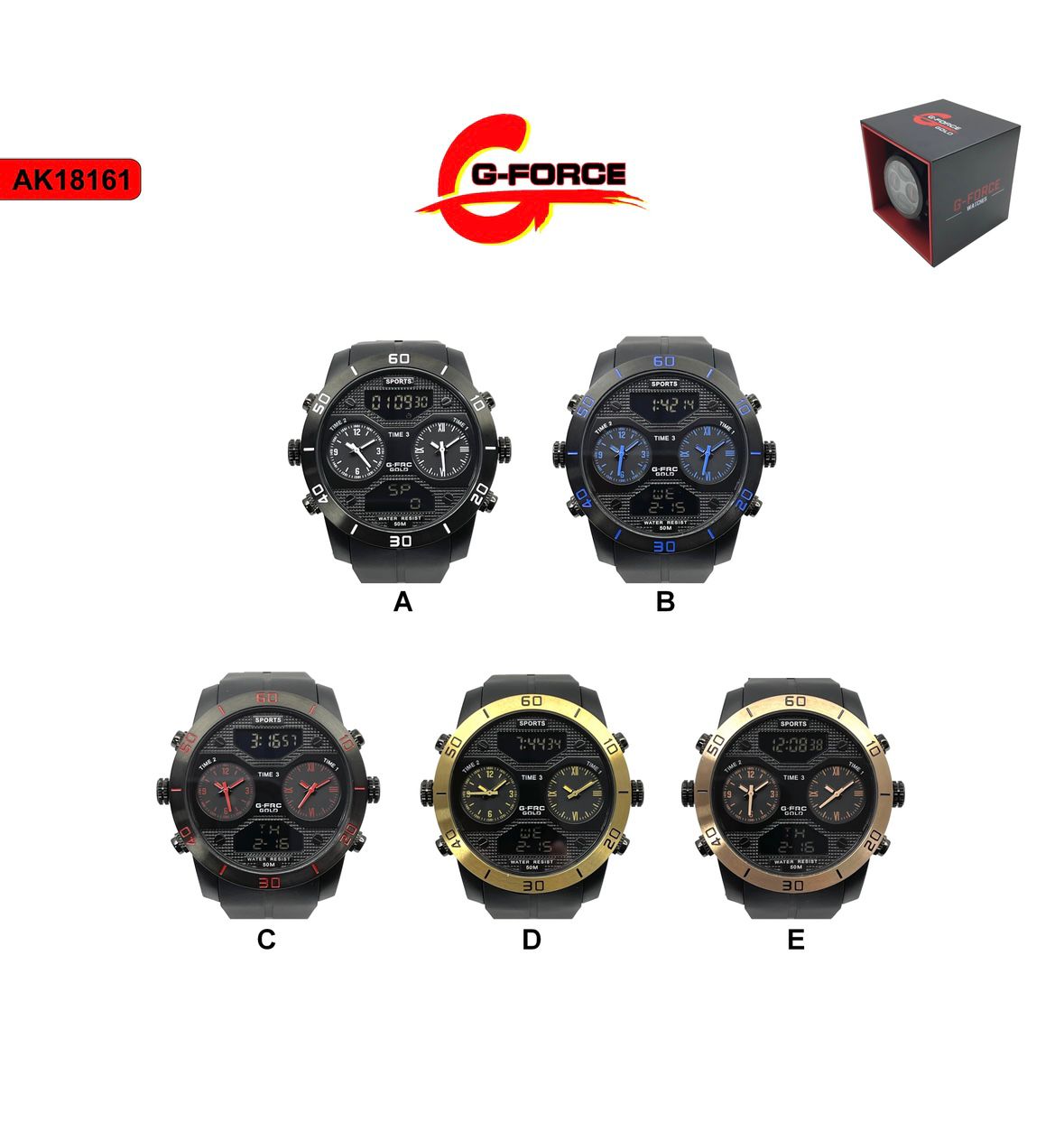 Reloj de Hombre G-Force 3 Horas
