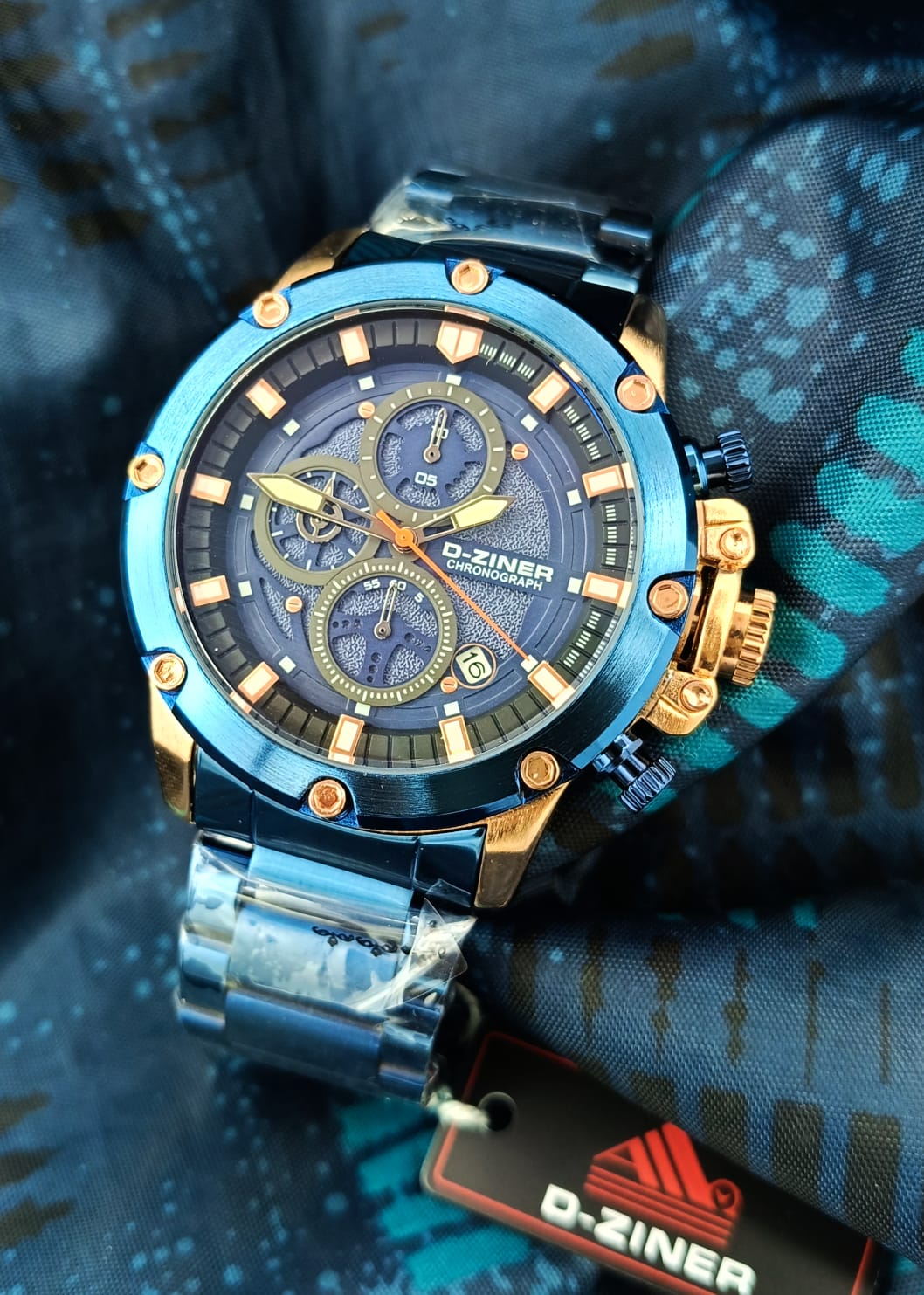 RELOJ D-ZI8NER CABALLERO CRONOGRAFO ACERO ⚙️✅