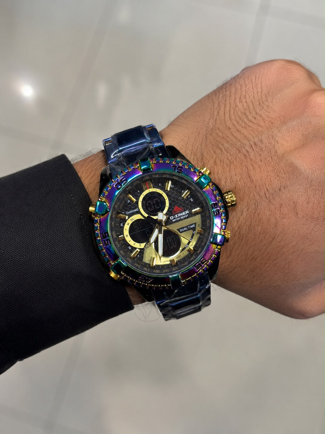 RELOJ D-ZINER CABALLERO DOBLE HORA ⏳✅