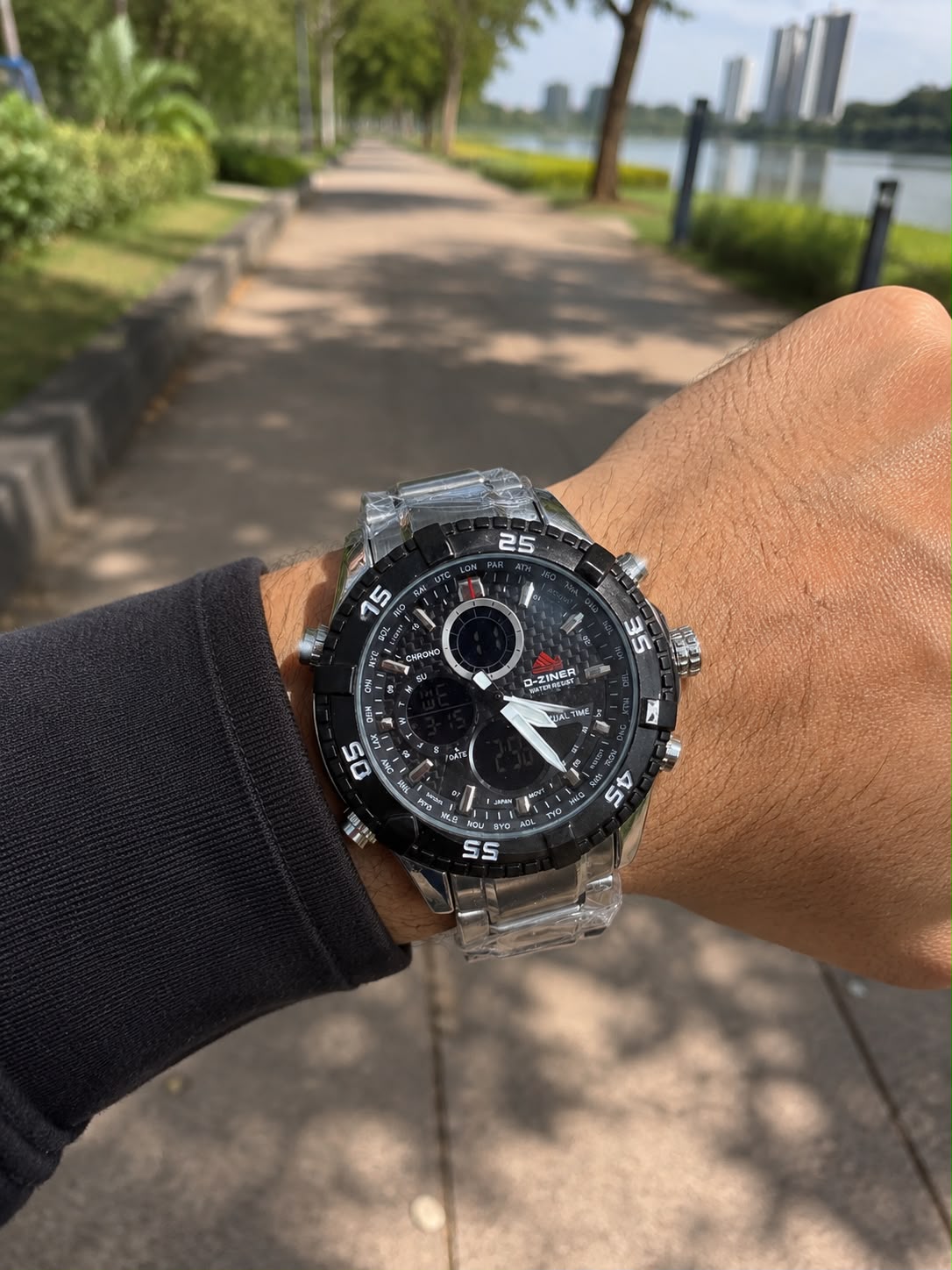 RELOJ D-ZINER CABALLERO DOBLE HORA ⏳✅