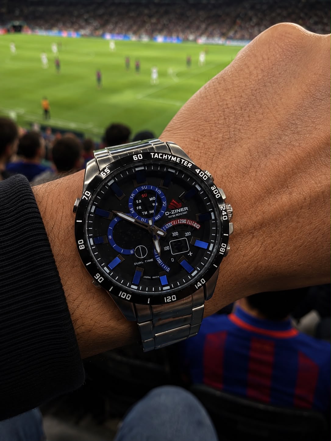 RELOJ CABALLERO D-ZINER DOBLE HORA 🏎️✅