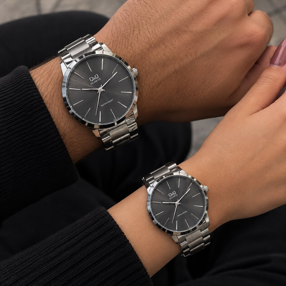 Reloj Pareja Q&Q QB22J418Y !