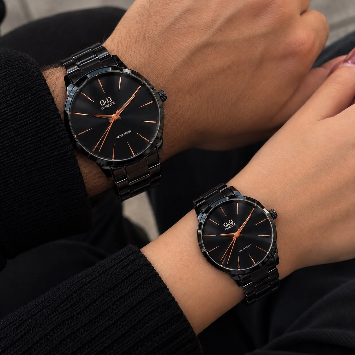 Reloj Pareja Q&Q QB22J418Y !