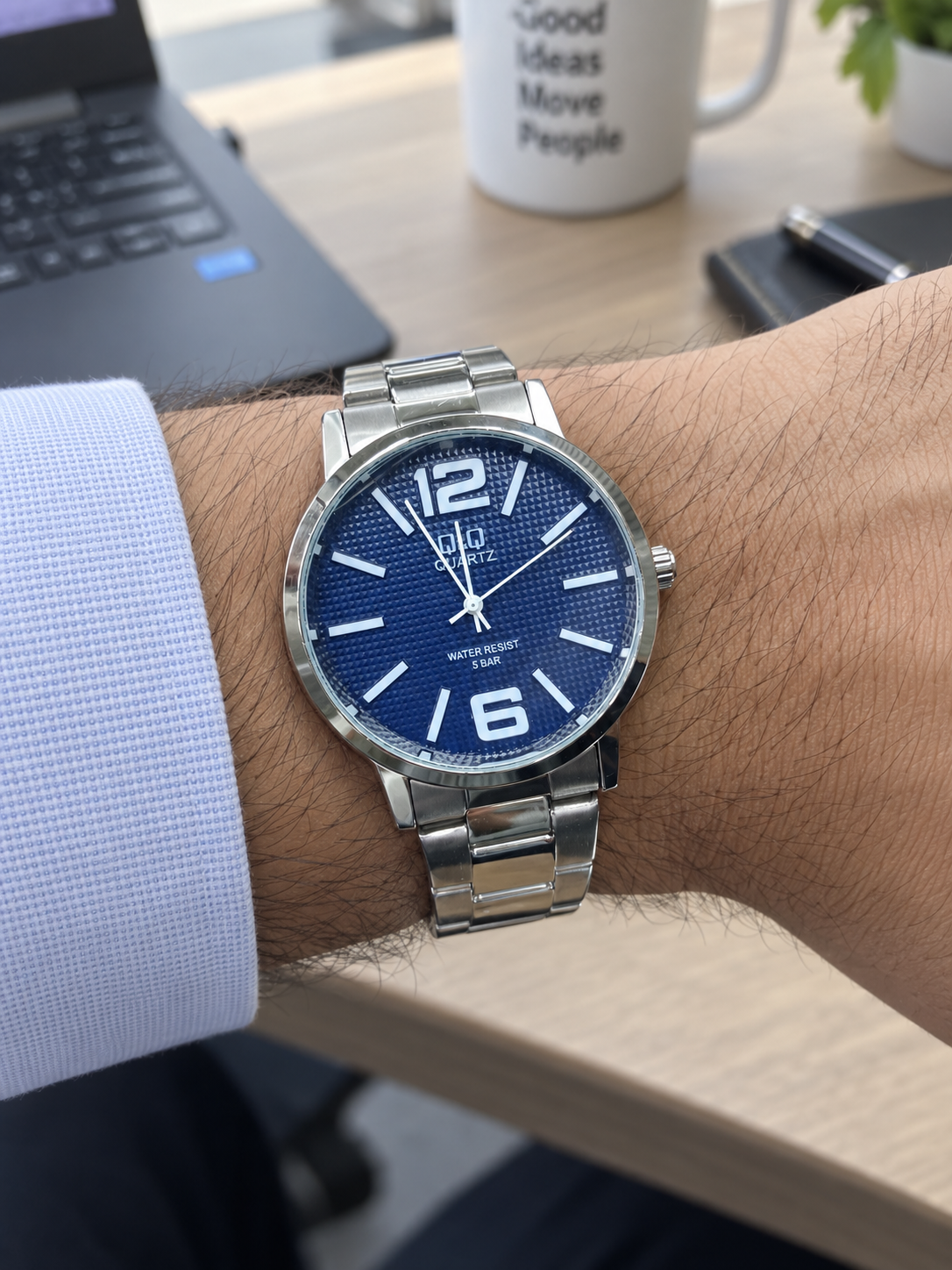 Reloj De Hombre Q&Q QA96J214Y!