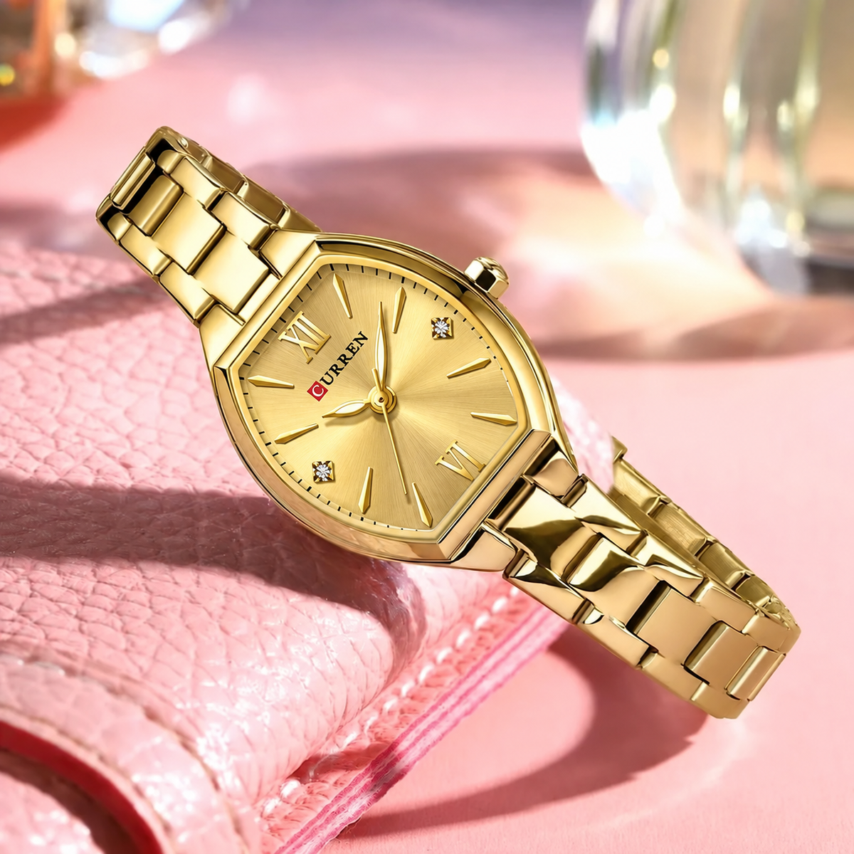Reloj Curren para Dama 9112+ Esfero Curren+ Bolsa de Regalo!