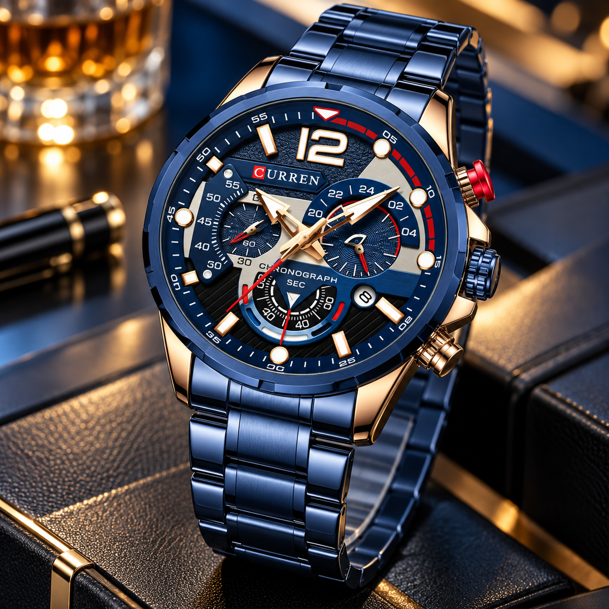 Reloj de Hombre Curren 8395+ Esfero Curren+ Bolsa de Regalo!