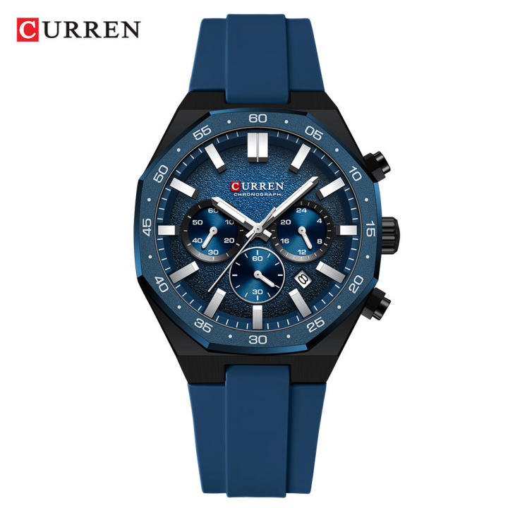 Reloj Caballero 8489+ Esfero Curren+ Bolsa de Regalo