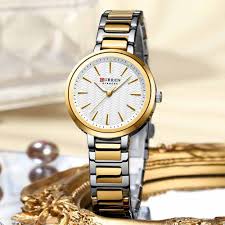 Reloj de Dama Curren 9109 + Esfero Curren+ Bolsa de Regalo