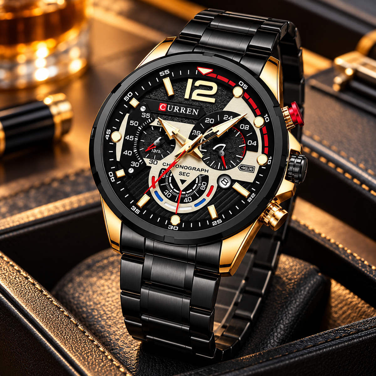 Reloj de Hombre Curren 8395+ Esfero Curren+ Bolsa de Regalo!