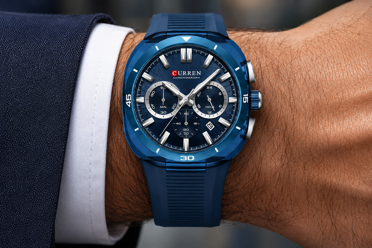 Reloj Curren Caballero 8502 + Esfero Curren+ Bolsa de Regalo🧊✅