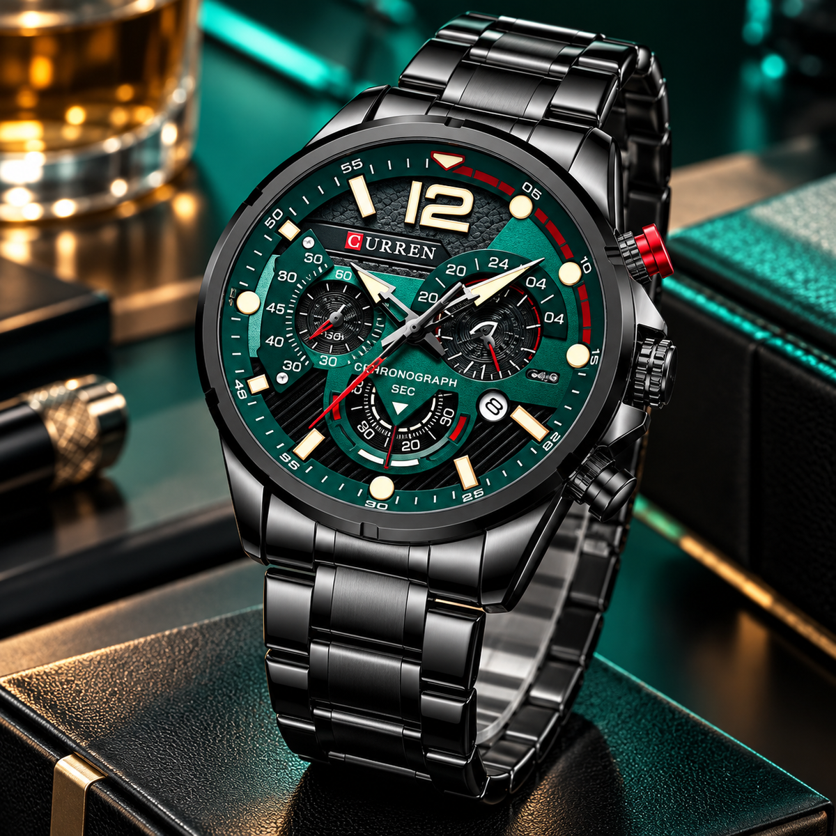 Reloj de Hombre Curren 8395+ Esfero Curren+ Bolsa de Regalo!