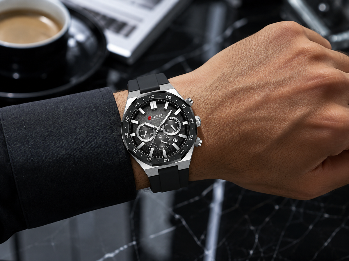 Reloj Caballero 8489+ Esfero Curren+ Bolsa de Regalo ✅