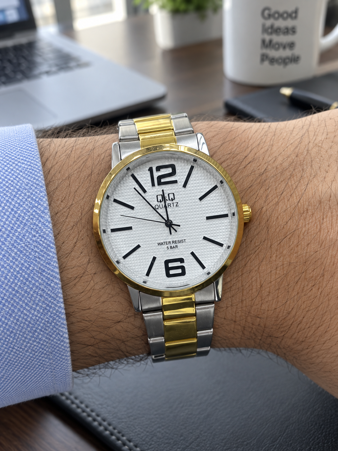 Reloj De Hombre Q&Q QA96J214Y!