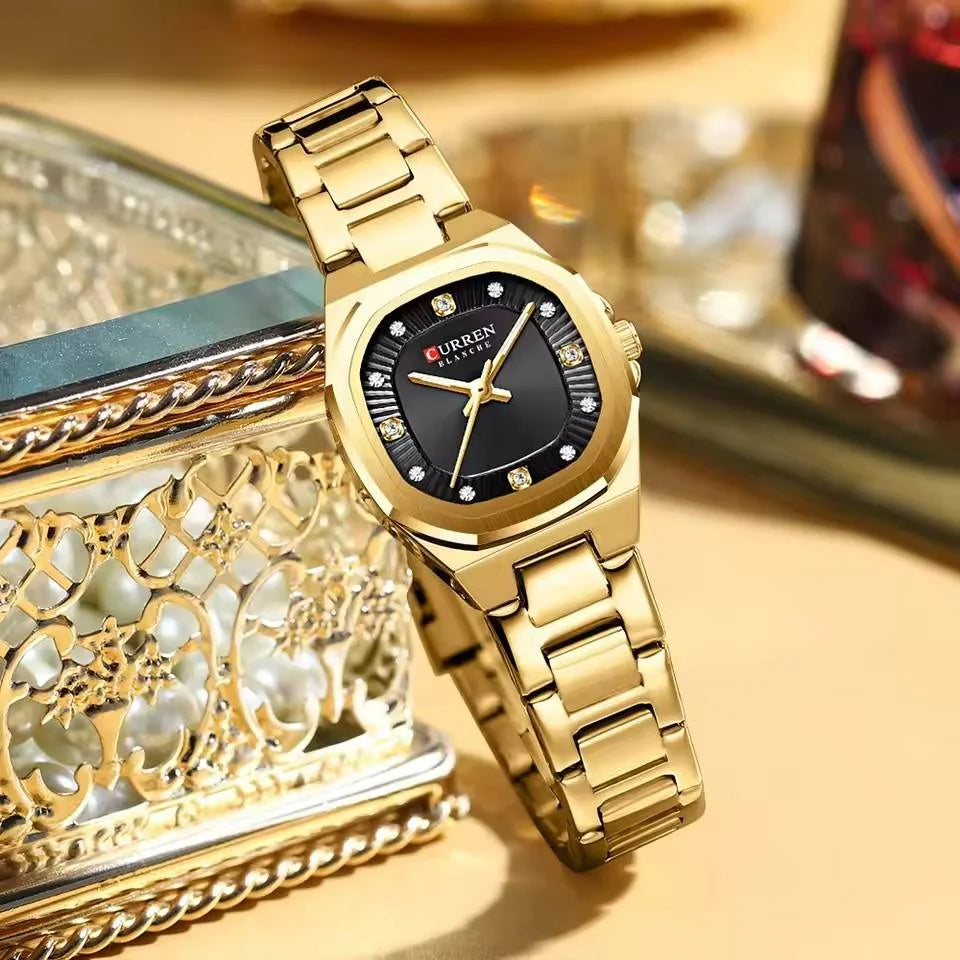 Reloj de Dama Curren 9104 + Esfero Curren+ Bolsa de Regalo
