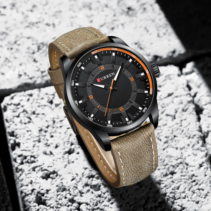 Reloj de hombre curren 8390 + Esfero Curren+ Bolsa de Regalo