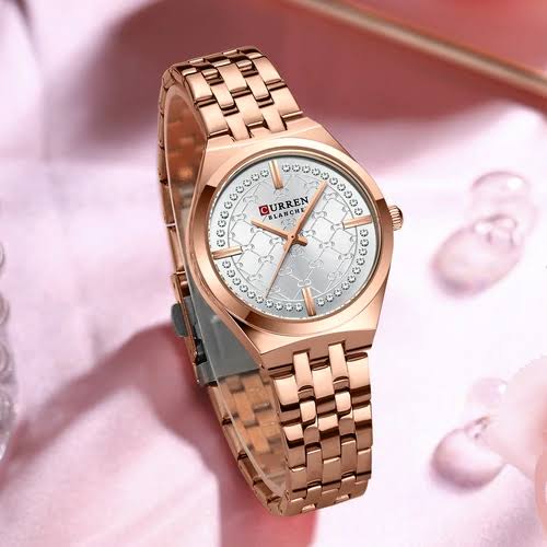 Reloj dama Curren 9096+ Esfero Curren+ Bolsa de Regalo✅