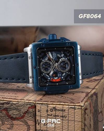 Reloj cronografo cuero G-FORCE GF8064 ✅