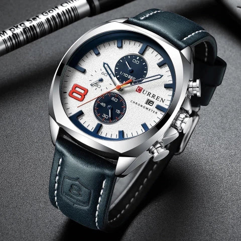 Reloj de Hombre Curren 8324+ Esfero Curren+ Bolsa de Regalo ✅