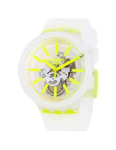 Reloj Swatch SO27E103 YellowinJelly — Frescura y Estilo Transparente