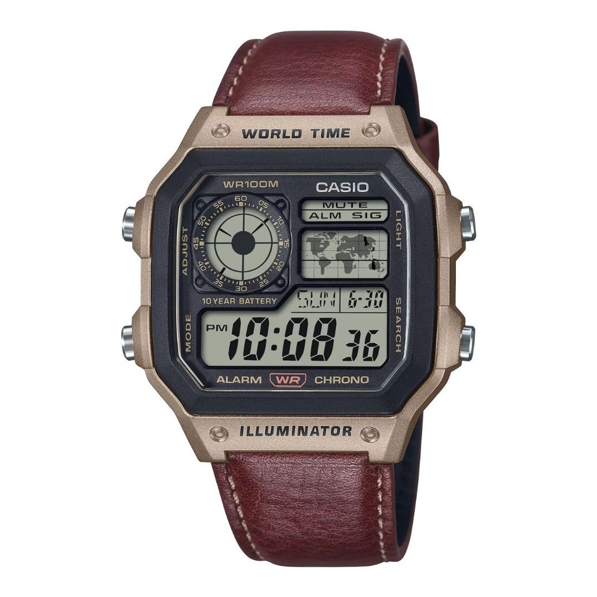 Reloj Casio Caballero AE-1200WHL-5AVDF – Estilo World Time✅