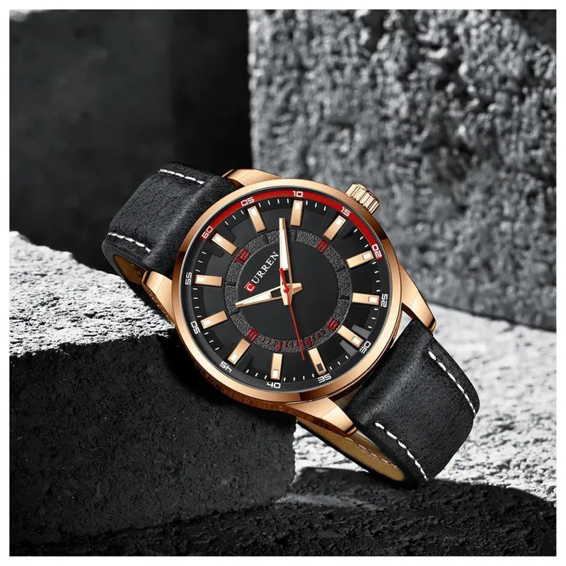 Reloj de hombre curren 8390 + Esfero Curren+ Bolsa de Regalo