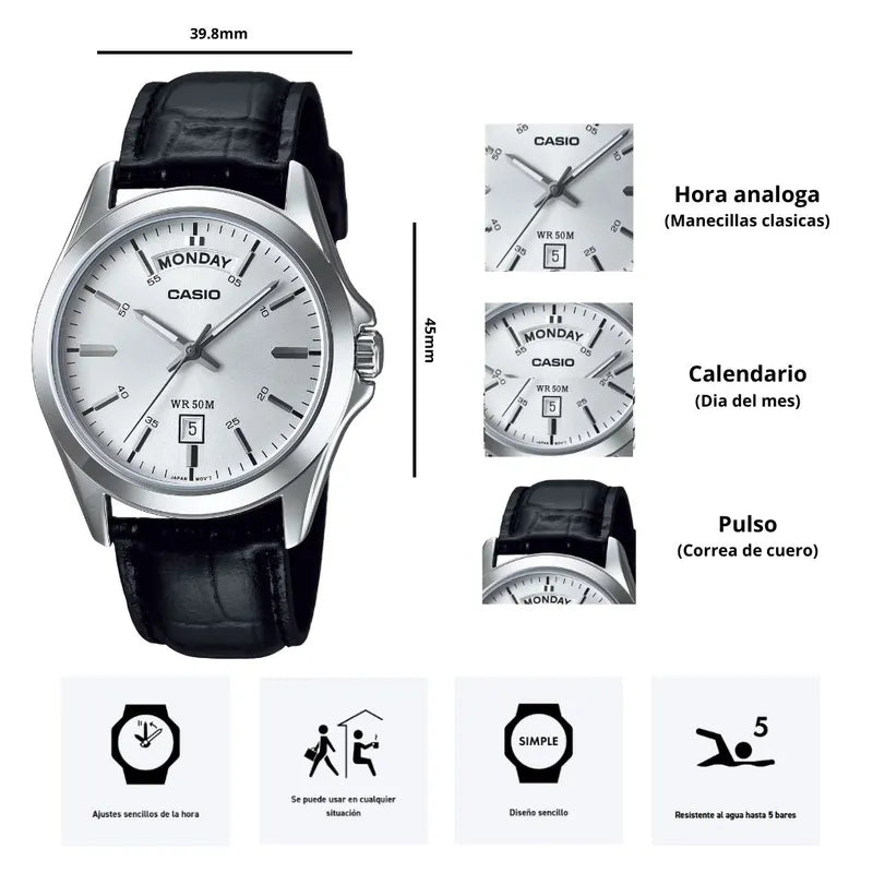 Reloj para dama Casio MTP-1370L-7AVDF